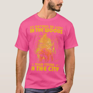 T-shirt Je Préférerais Être Perdu Dans Les Bois Plutôt Que