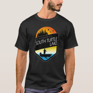 T-shirt Je préférerais être sur le lac South Turtle dans l
