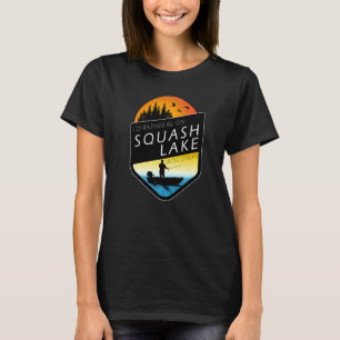 T-shirt Je préférerais être sur le lac Squash Lake, dans l
