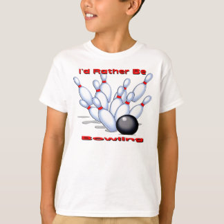 T-shirt Je Préférerais Faire Du Bowling