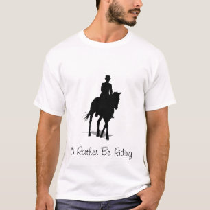 T-shirt Je Préférerais Faire L'Équitation - Chemise À Chev