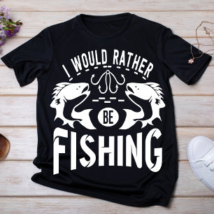 T-shirt Je Préférerais Pêcher