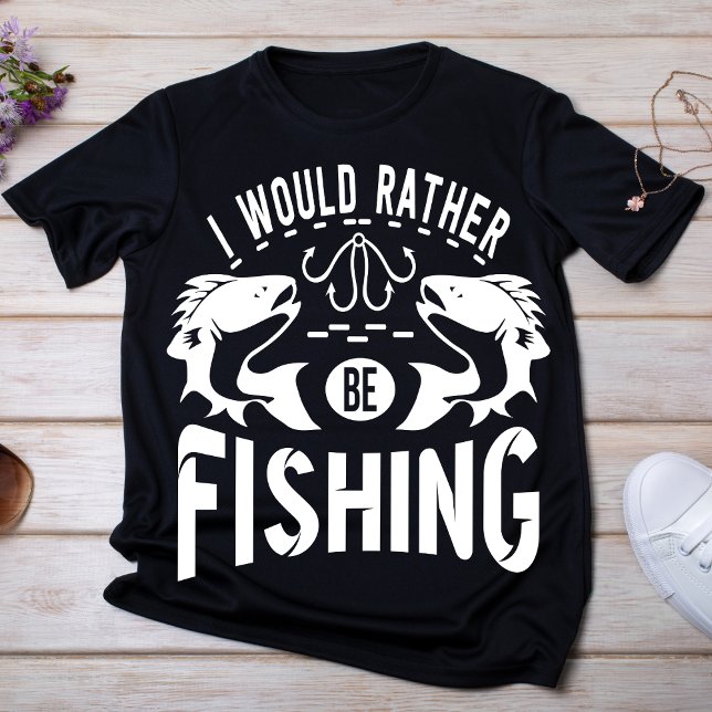 T-shirt Je Préférerais Pêcher (Créateur téléchargé)