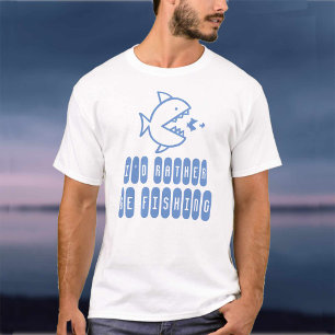 T-shirt Je préférerais pêcher. Chemise pour pêcheurs