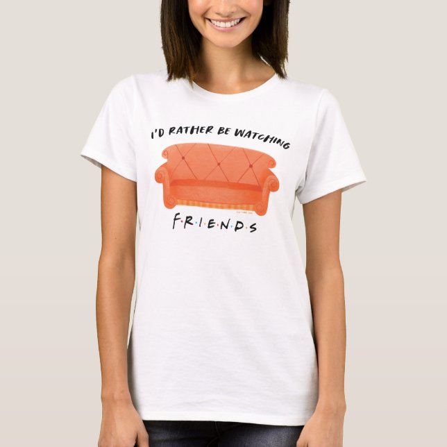 T-shirt Je préférerais regarder mes amis™ (Devant)