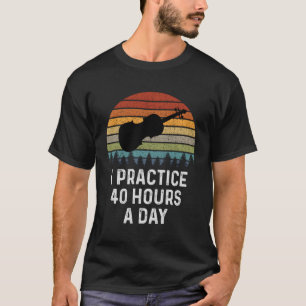 T-shirt Je Prends 40 Heures Par Jour Violon Violoniste Pla