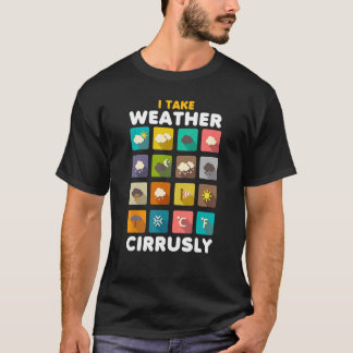 T-shirt Je Prends Météo Météorologie Circulaire Météo