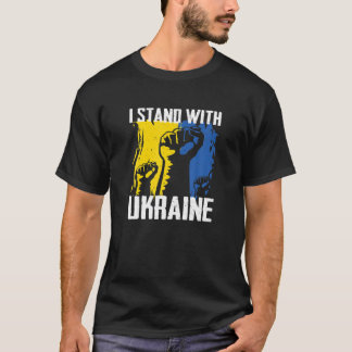 T-shirt Je Prends Position Avec L'Ukraine Pour Soutenir Le