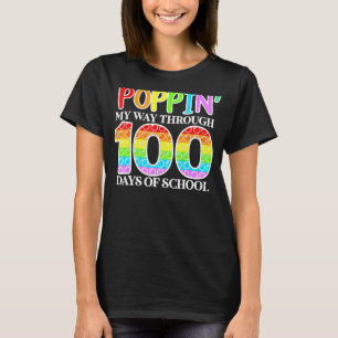 T-shirt Je Presse Mon Chemin À Travers 100 Jours D'École
