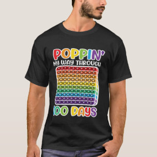 T-shirt Je Presse Mon Chemin À Travers 100 Jours D'École