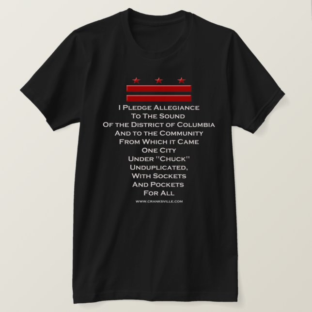 T-shirt Je promets l'allégeance (Design devant)