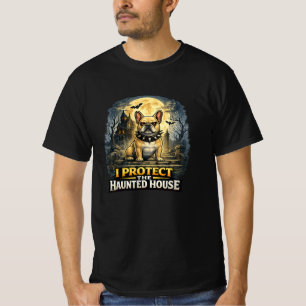 T-shirt Je Protège La Maison Hantée French Bulldog Hallowe