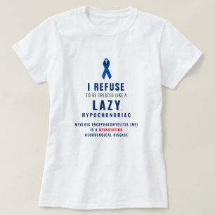 T-shirt "Je refuse d'être traité comme un hypocondriaque p