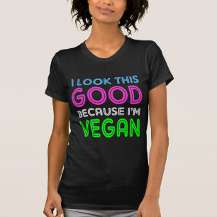 T-shirt Je regarde ce bon puisque je suis végétalien