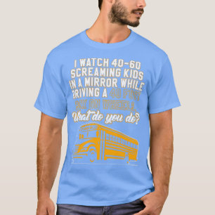 T-shirt Je Regarde Des Enfants Qui Crient En Miroir En Con
