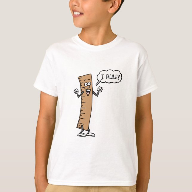 T-shirt Je Règle La Règle De Cartographie Pour Les Enfants (Devant)