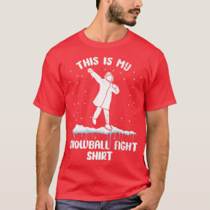T-shirt Je Regrette Rien De Drôle Snowball Combattre Snowm