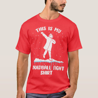 T-shirt Je Regrette Rien De Drôle Snowball Combattre Snowm