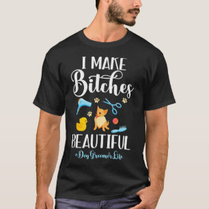 T-shirt Je rends Es Beaucoup Chien Toiletteur Vie Peigne C
