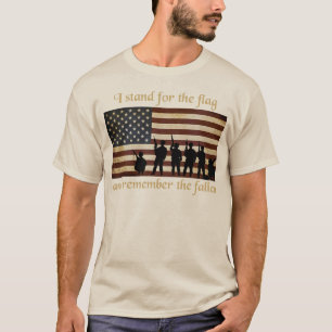 T-shirt je représente le drapeau et me rappelle tombé