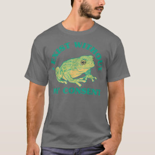T-shirt Je Reste Sans Mon Consentement Frog Drôle Mème Sur