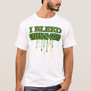 T-shirt Je saigne l'or vert de N