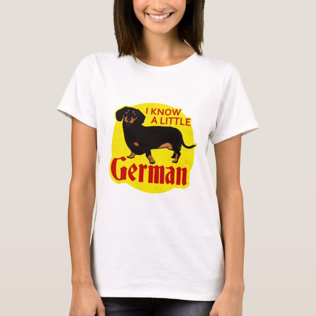 T-shirt Je sais allemand (Devant)