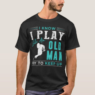 T-shirt Je sais que je joue au billard comme un vieil homm