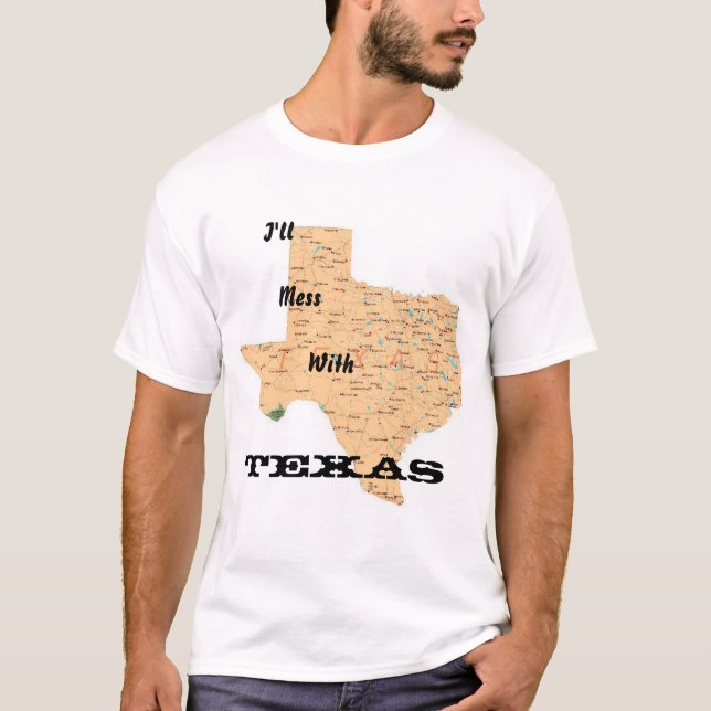 T-shirt Je salirai avec le Texas (Devant)