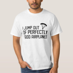 T-shirt Je saute des avions parfaitement bons