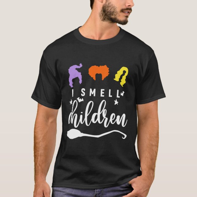 T-shirt Je Sens-Enfants-Drôle Sorcière Halloween Lazy Cost (Devant)