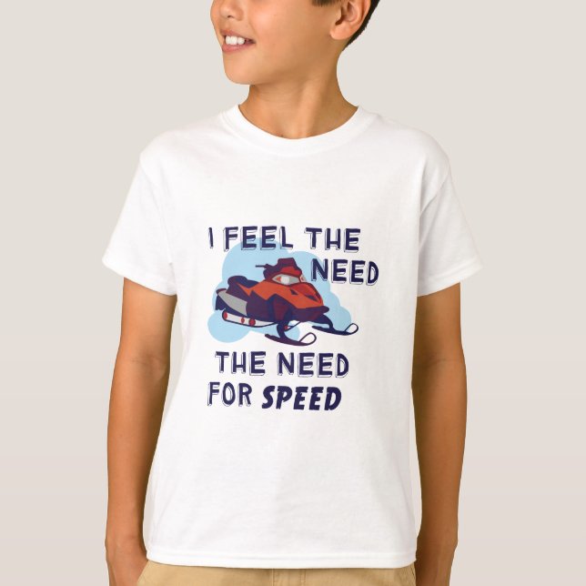 T-shirt Je sens le besoin le besoin de vitesse (Devant)
