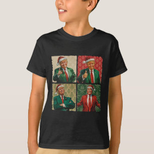 T-shirt Je serai à la maison pour Noël Drôle Trump Xmas Sa