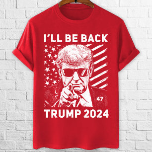 T-shirt Je serai de retour Trump 2024 pro trump