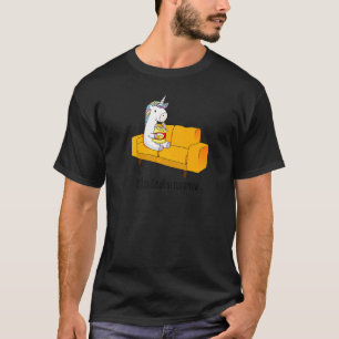 T-shirt Je serai fabuleux demain à la licorne en train de