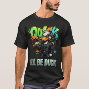 T-shirt Je serai un canard – Création de dessin animé de c