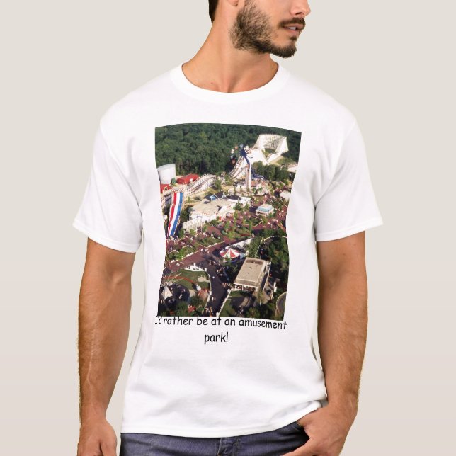 T-shirt Je serais plutôt à une chemise de parc (Devant)