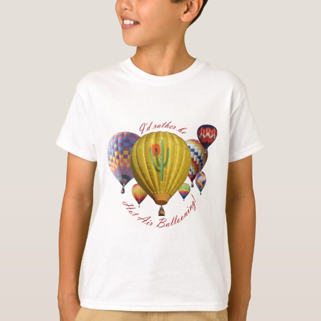 T-shirt Je serais plutôt air chaud montant en ballon ! ! ! (Devant)
