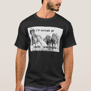 T-shirt Je serais plutôt boeuf luttant