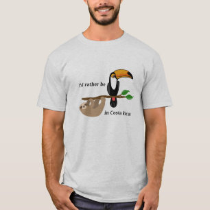 T-shirt Je serais plutôt en le Costa Rica, le toucan et l