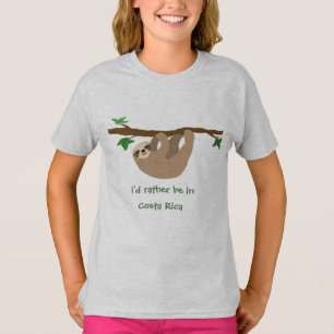 T-shirt Je serais plutôt en le Costa Rica, personnalisé