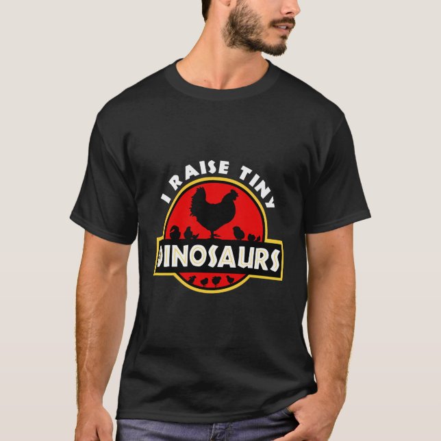 T-shirt Je Soulève De Petits Dinosaures Amateurs De Poulet (Devant)