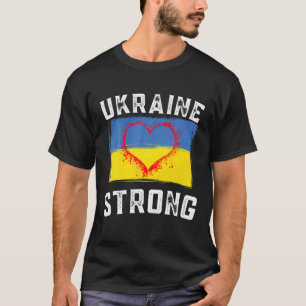 T-shirt Je soutiens l'Ukraine Prière Forte pour l'Ukraine