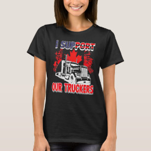 T-shirt Je soutiens notre convoi pour la liberté des camio