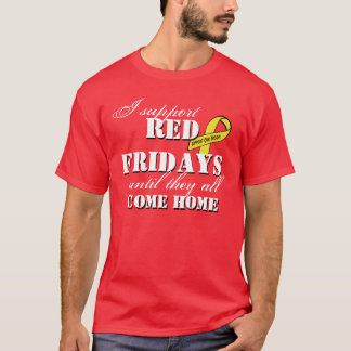 T-shirt Je soutiens vendredi rouge