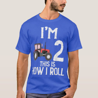 T-shirt Je suis 2 Voici comment je roule ferme tracteur fe