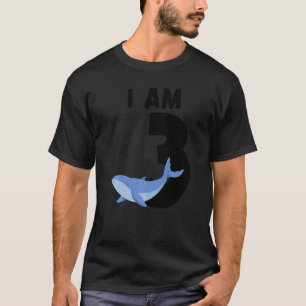 T-shirt Je Suis 3 Baleine Bleue 3 Ans