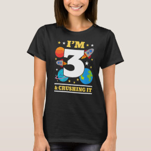 T-shirt Je suis 3 futurs scientifiques heureux célébrant l