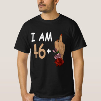 T-shirt Je Suis 46 Plus 1 Mid Doigt Pour Un 47e Anniversai
