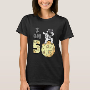 T-shirt Je suis 5 astronaute spatiale Kid Moon Walker 5e a